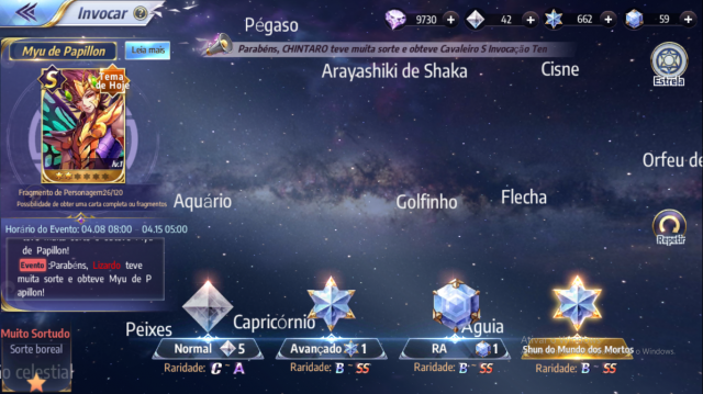 Melhor dos Games - Conta Saint Seiya Awakening Lendária A1 - Mobile, PC