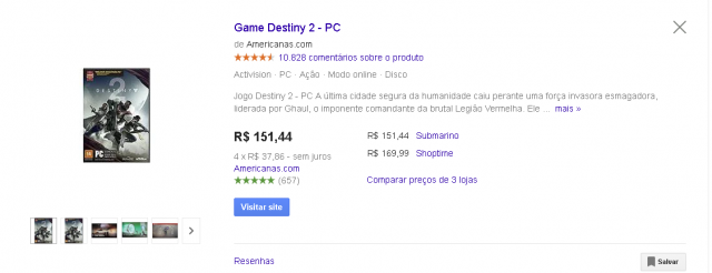 Melhor dos Games - Destiny 2 - PC
