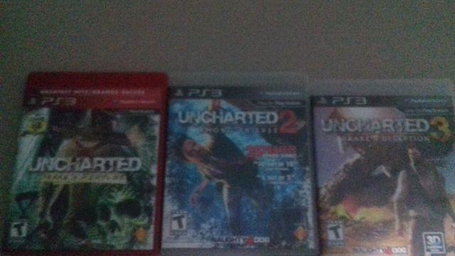 venda Uncharted 1, 2 e 3