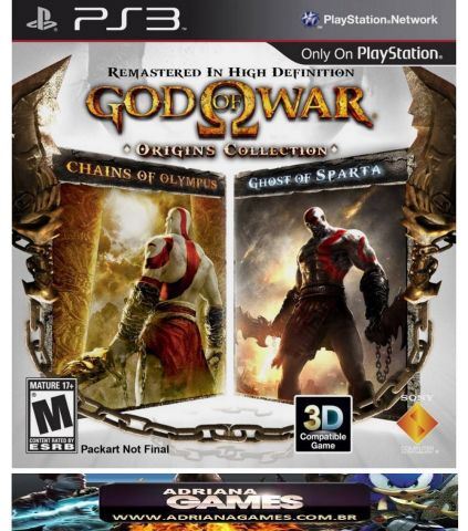 Melhor dos Games - God of War Origins 2 Jogos Digitais PS3 PSN Game - PlayStation 3