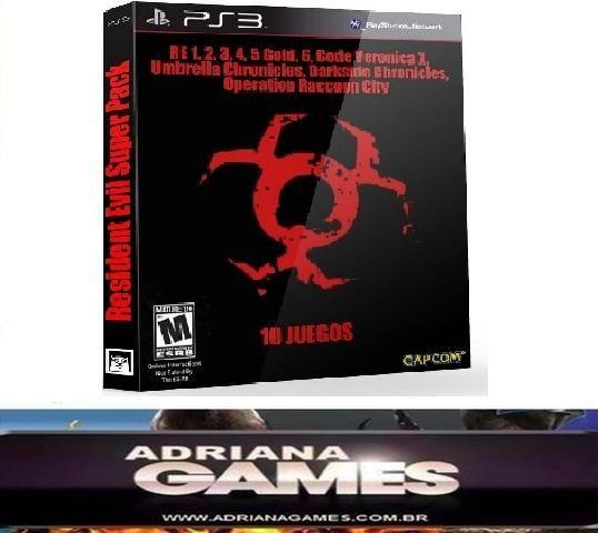 venda Promoção Resident Evil Fan Pack 10 Games PS3 Game 