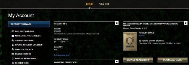 venda Elder scroll online gold edition