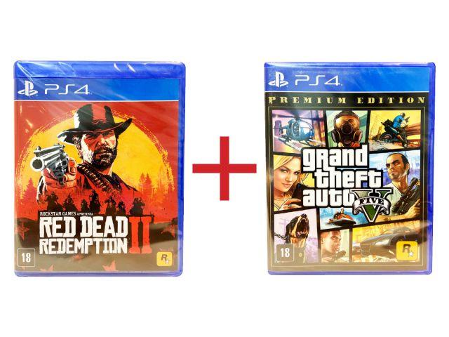 Melhor dos Games - Red Dead Redemption 2 + Grand Theft Auto V GTA 5 - PlayStation 4
