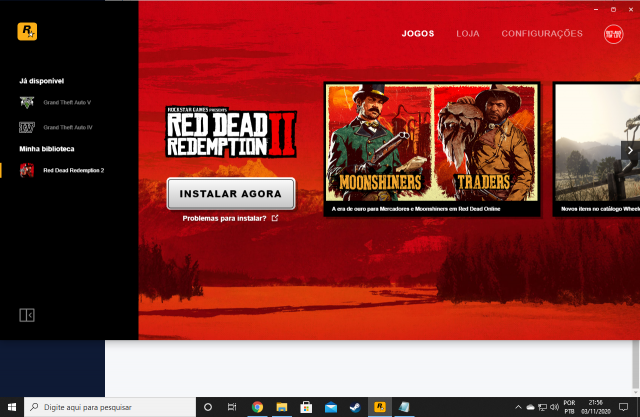Conta Red Dead Redemption 2