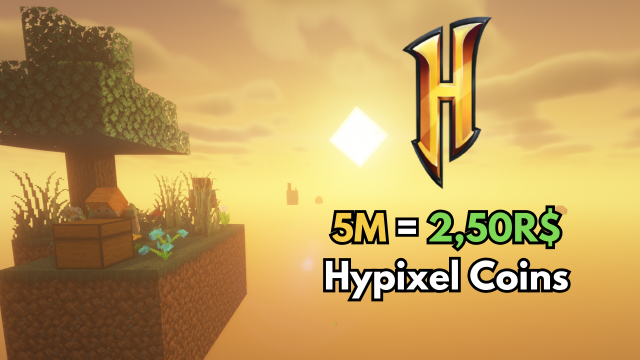 5M/2,50R$ HYPIXEL SKYBLOCK COINS